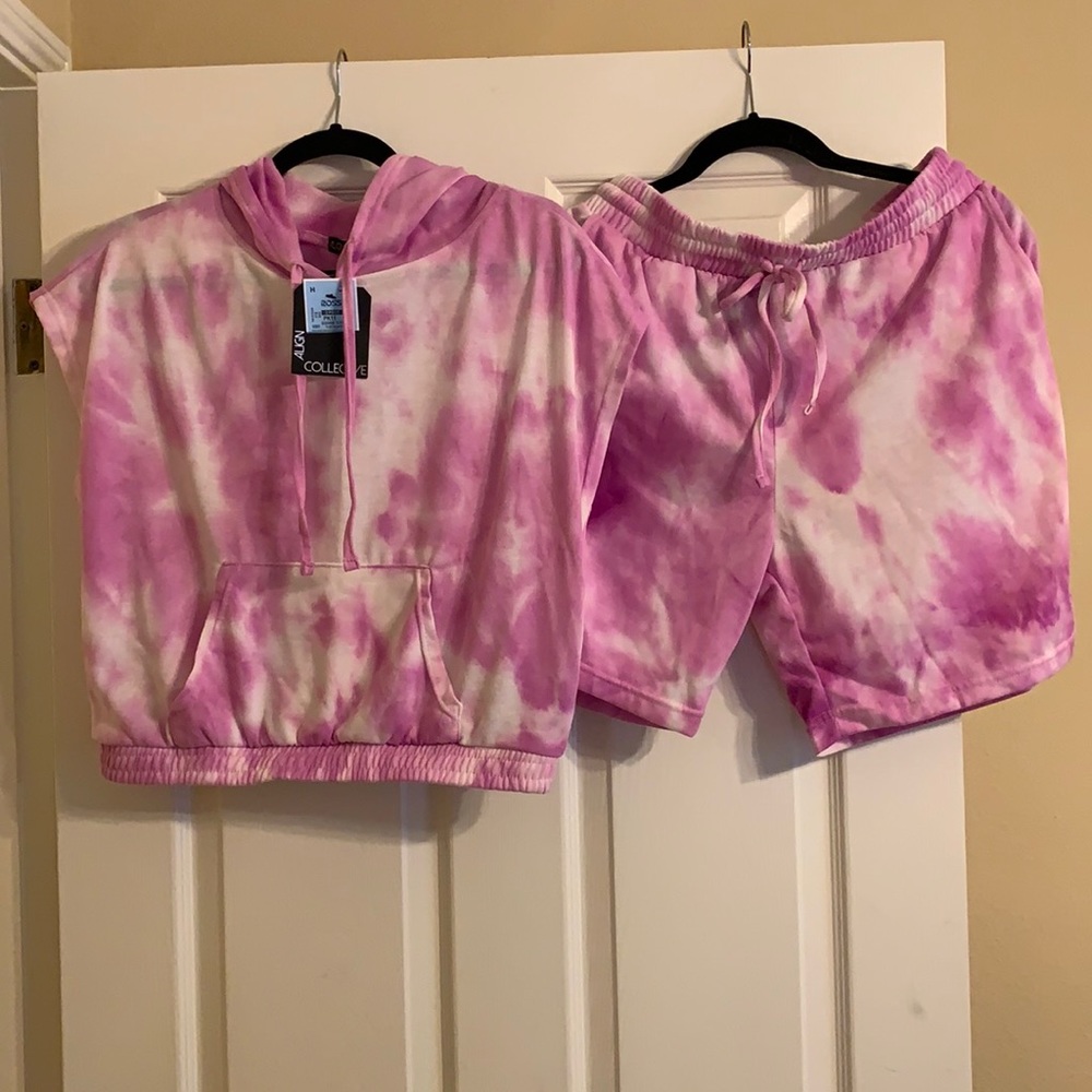 Tie Dye Shorts Set